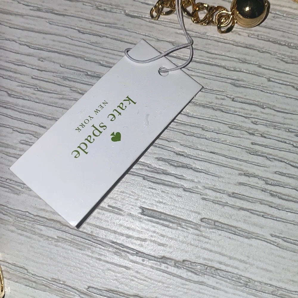 Kate Spade Vegas Jewels Emerald Green Choker collar bib statement necklace